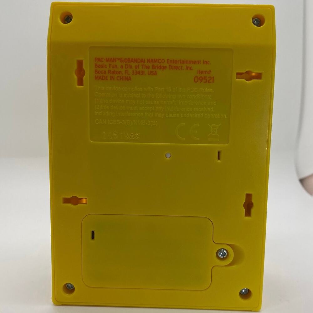 Basic Fun Pac-Man Mini Arcade Game Handheld Retro Console Yellow 09521 - Picture 5 of 7